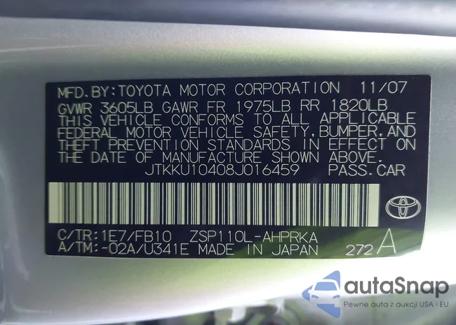 JTKKU10408J016459: 44050034