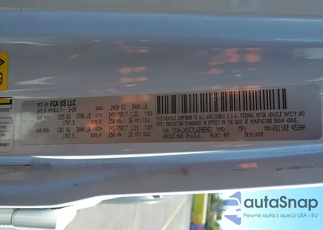 1C4HJXDG7LW296961: 44050130