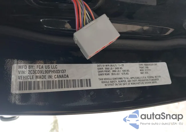 2C3CDXL90PH503137: 44049456