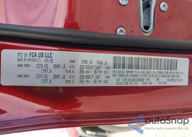 1C4PJMLB4KD330008: 44049484