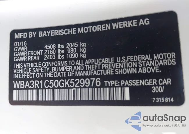 WBA3R1C50GK529976: 44049574