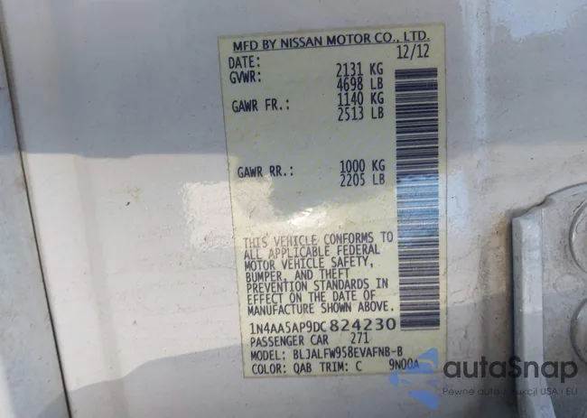 1N4AA5AP9DC824230: 44049618