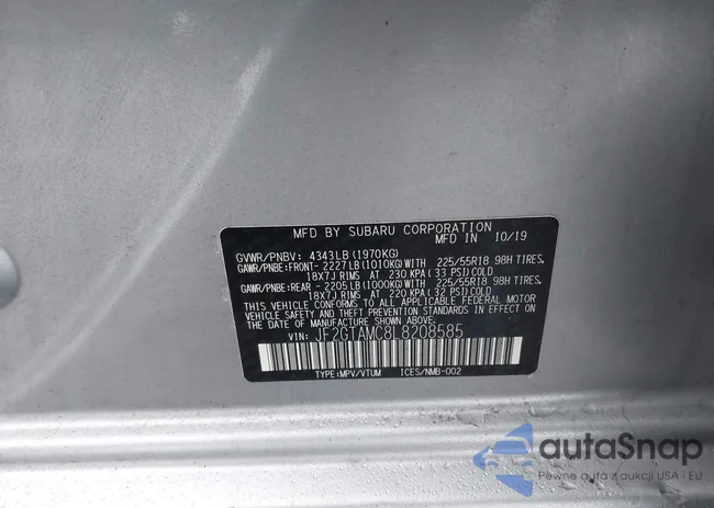 JF2GTAMC8L8208585: 44050654