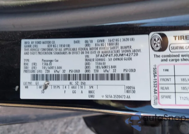 3FADP4TJ0JM142720: 44050855