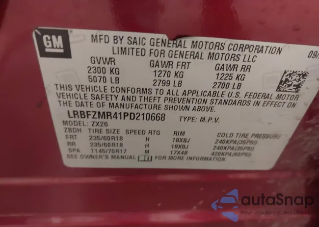 LRBFZMR41PD210668: 44050865