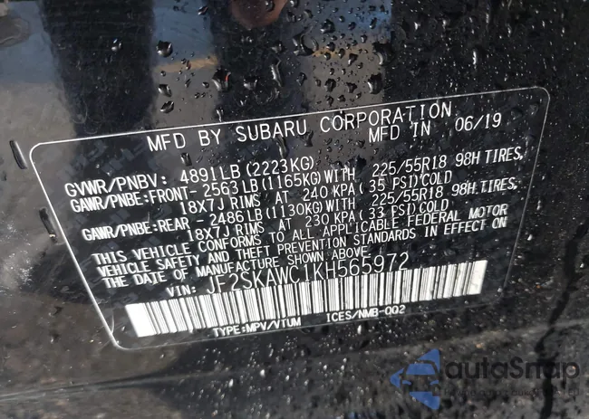 JF2SKAWC1KH565972: 44051165