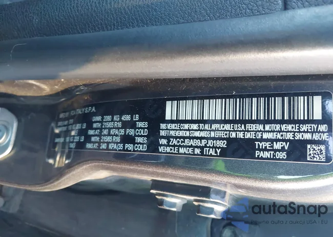 ZACCJBAB9JPJ01892: 44050315