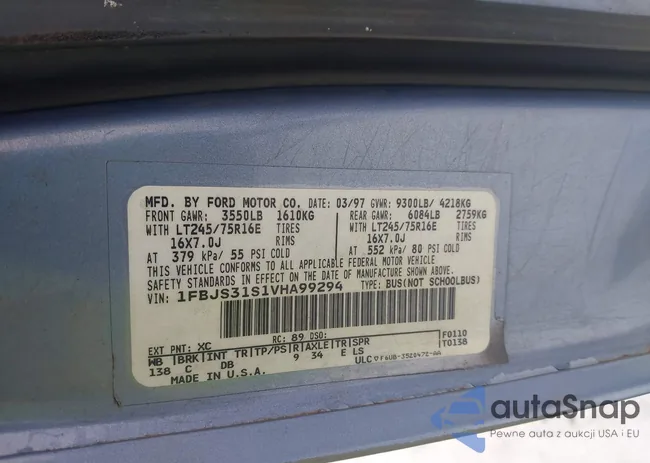 1FBJS31S1VHA99294: 44050357