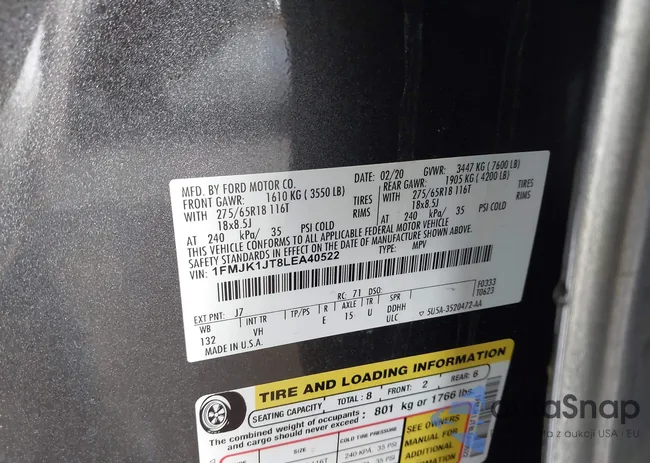 1FMJK1JT8LEA40522: 44050393