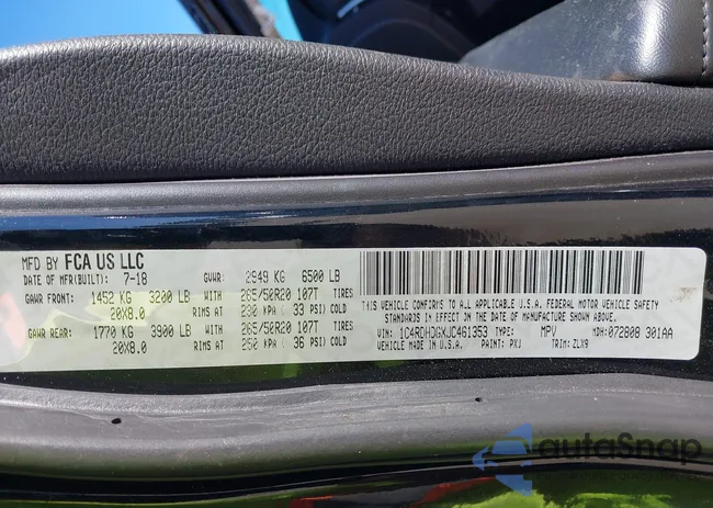 1C4RDHDGXJC461353: 44050488