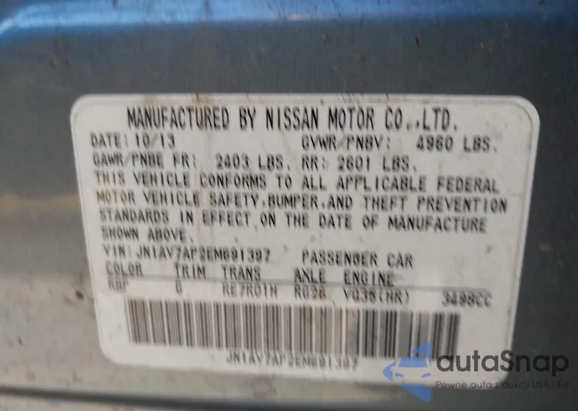 JN1AV7AP2EM691397: 44050610