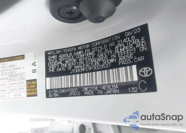 JTDBCMFE9P3023537: 44051698