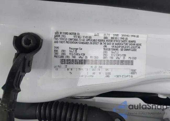 1FADP3K23FL222736: 44051743