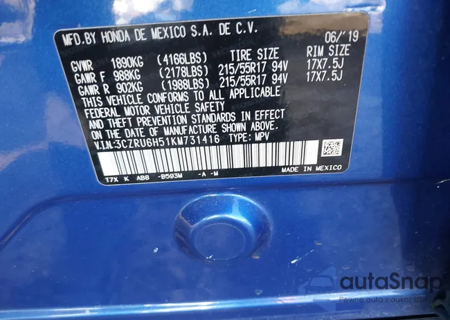 3CZRU6H51KM731416: 44051780