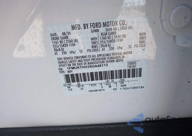 1FMUK7HH3SGA48113: 44052010