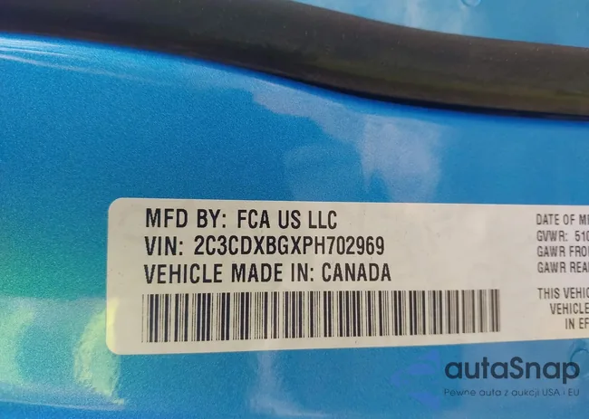 2C3CDXBGXPH702969: 44052106