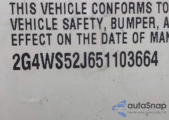2G4WS52J651103664: 44052110
