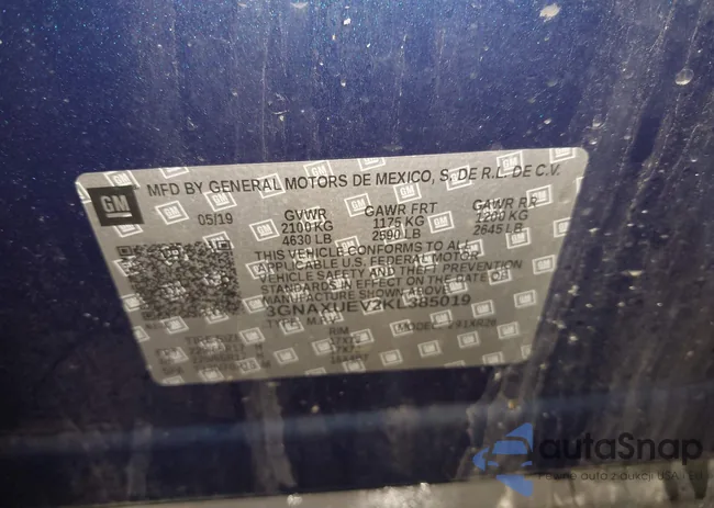 3GNAXUEV2KL385019: 44052139