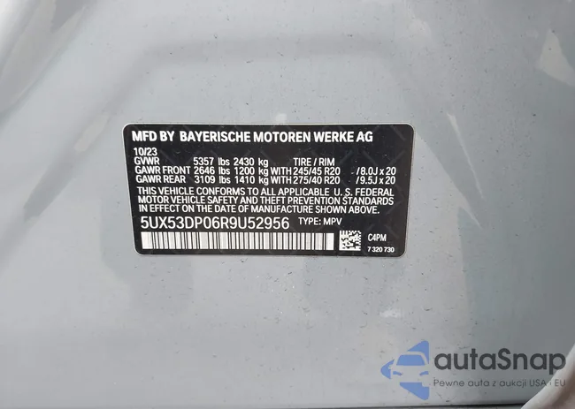 5UX53DP06R9U52956: 44052153