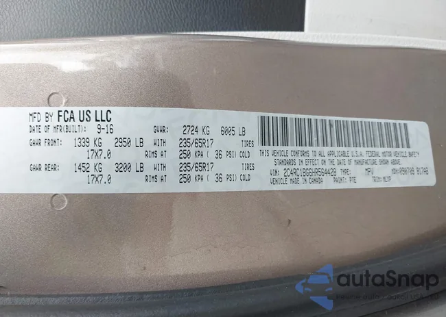 2C4RC1BG6HR564428: 44052199