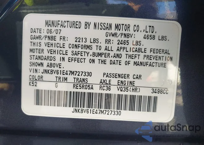 JNKBV61E47M727330: 44051269