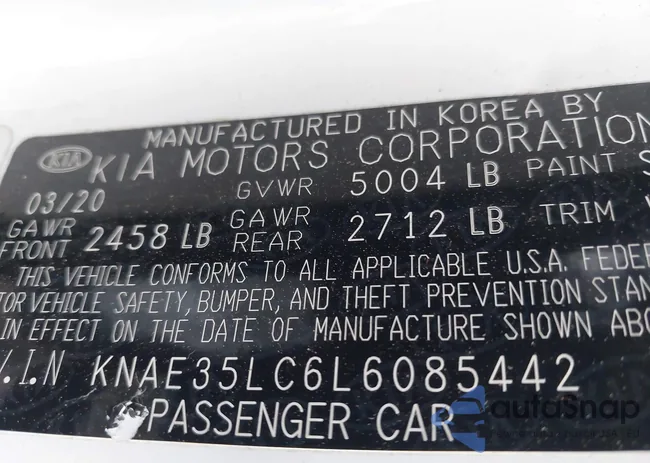 KNAE35LC6L6085442: 44051405