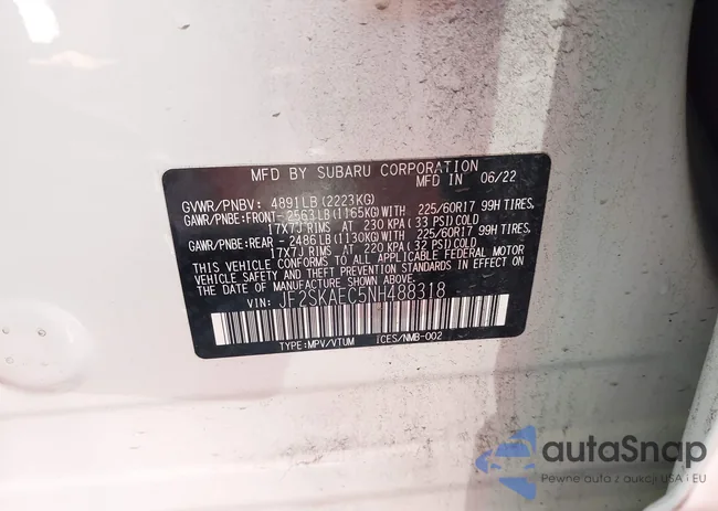 JF2SKAEC5NH488318: 44051422