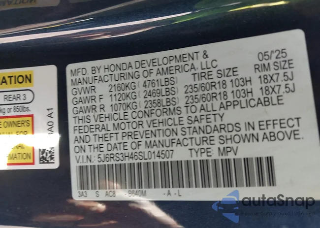 5J6RS3H46SL014507: 44052798