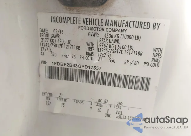 1FDBF2B63GED17557: 44052893