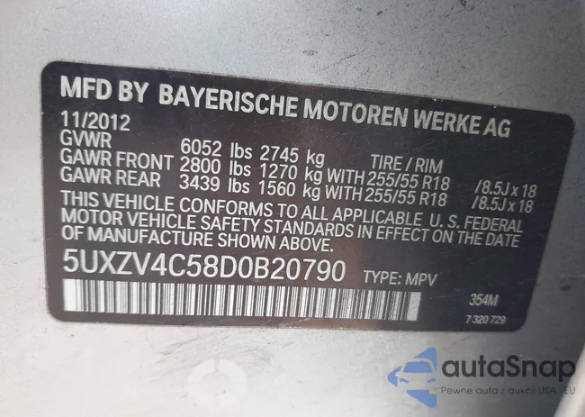 5UXZV4C58D0B20790: 44052919