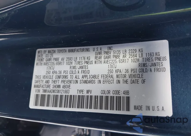 7MMVAADW0SN121883: 44052957