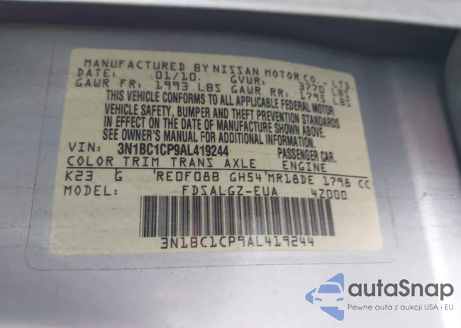 3N1BC1CP9AL419244: 44052997