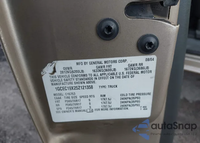 1GCEC19X25Z121358: 44053046