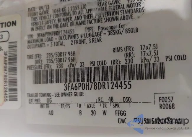 3FA6P0H78DR124455: 44053135