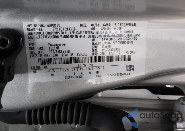 1FADP3E20JL324466: 44052275