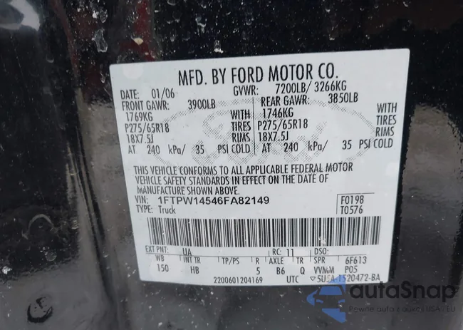 1FTPW14546FA82149: 44053759