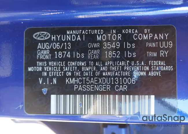 KMHCT5AEXDU131006: 44053832