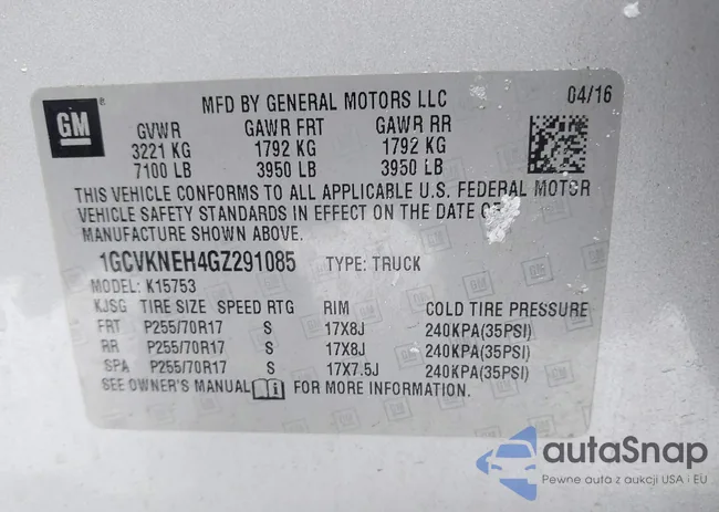 1GCVKNEH4GZ291085: 44053917