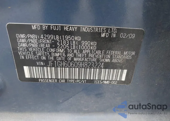 JF1GH60609H823224: 44053937