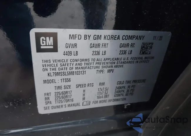 KL79MSSL5MB103131: 44054022