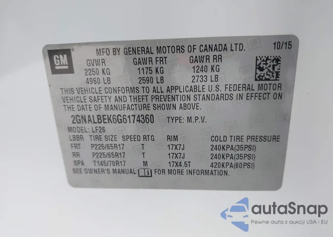 2GNALBEK6G6174360: 44054690