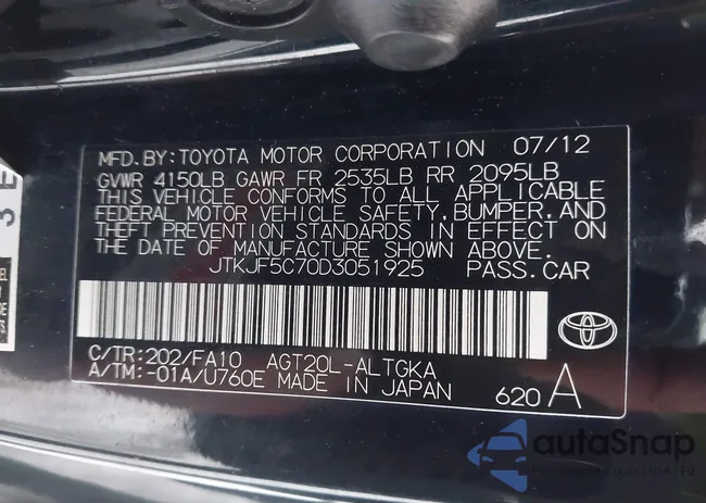 JTKJF5C70D3051925: 44054772