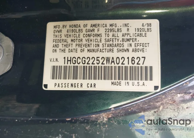 1HGCG2252WA021627: 44054888