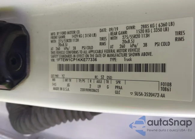 1FTEW1CP1KKE77336: 44054953