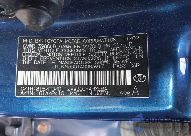 JTDKN3DU1A0083917: 44054961