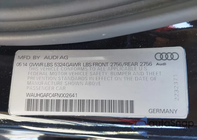 WAUHGAFC4FN002641: 44054986