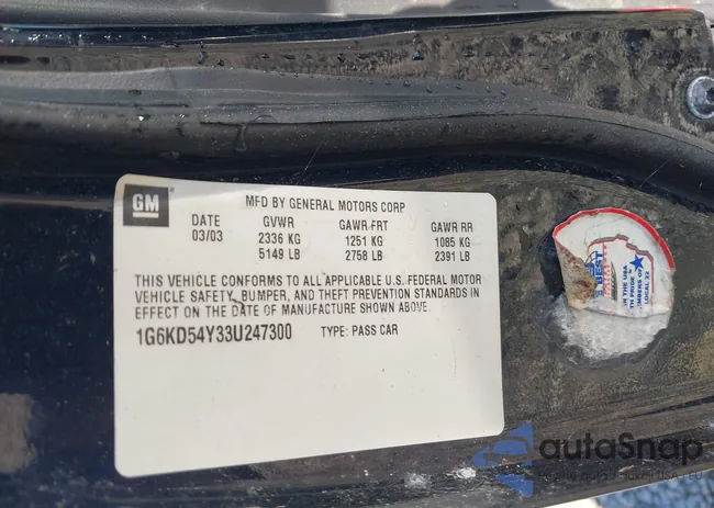 1G6KD54Y33U247300: 44055152