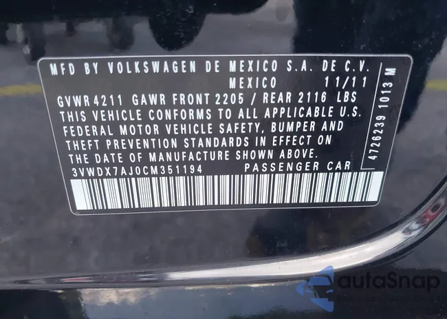 3VWDX7AJ0CM351194: 44054447