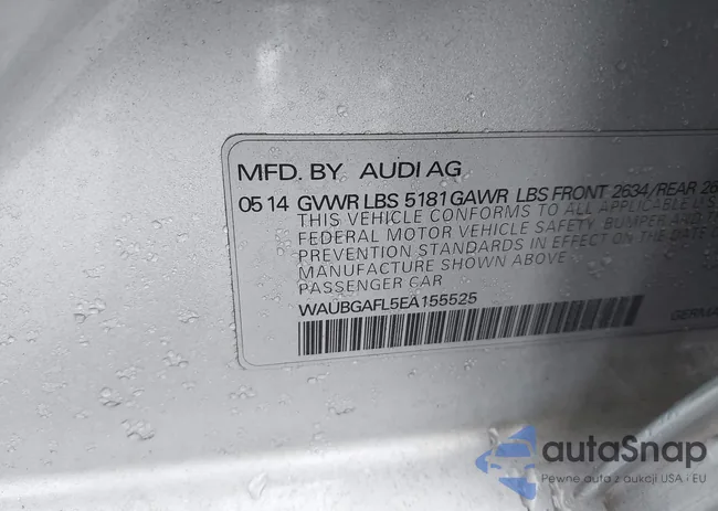 WAUBGAFL5EA155525: 44054481