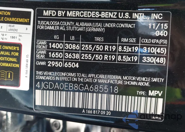 4JGDA0EB8GA685518: 44055698